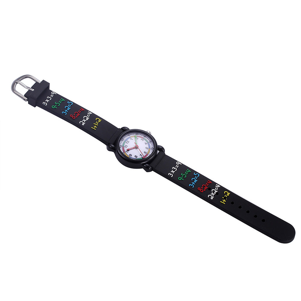 1pc Kids 3D Watch Cartoon Waterproof Wrist Watch Student Quartz Watch Wristband Student Timer 20.5x2.8 cm