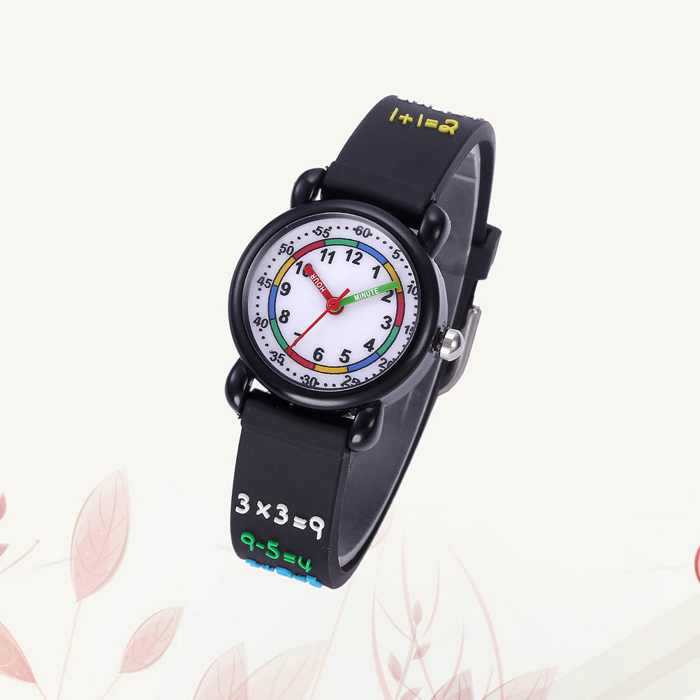 1pc Kids 3D Watch Cartoon Waterproof Wrist Watch Student Quartz Watch Wristband Student Timer 20.5x2.8 cm