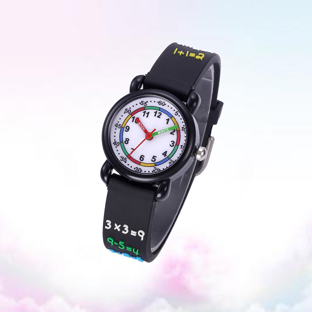 1pc Kids 3D Watch Cartoon Waterproof Wrist Watch Student Quartz Watch Wristband Student Timer 20.5x2.8 cm