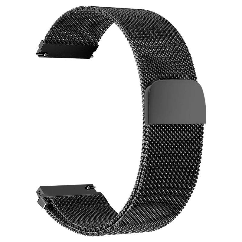 20 22mm Milanese Loop For Samsung watch 3 4 5 6/Active 2/S3 WatchBand For Garmin Forerunner 55 158 245 645 965 265 745 SQ2 MUSIC