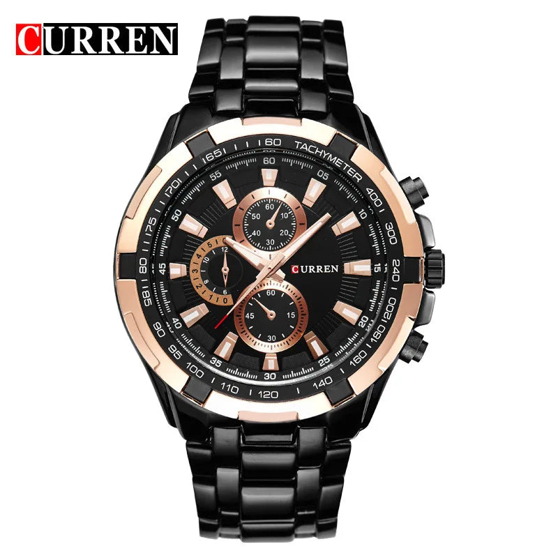 2022 CURREN Top Brand Quartz Watch Men Waterproof Sport Military Wristwatch Men Business Stainless Steel Male Clock Reloj Hombre
