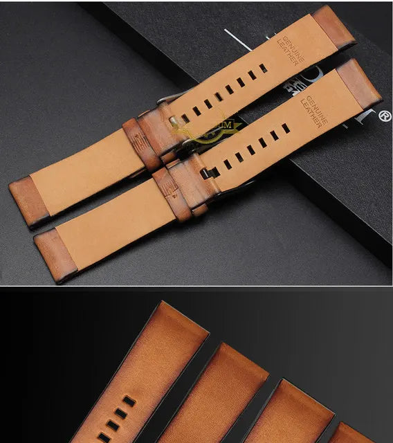 Genuine Leather watch strap For Diesel Dz7406 Dz7408 Dz4476 Dz4343 Cowhide WatchBand wristband bracelet Accessories 22 24mm 26mm