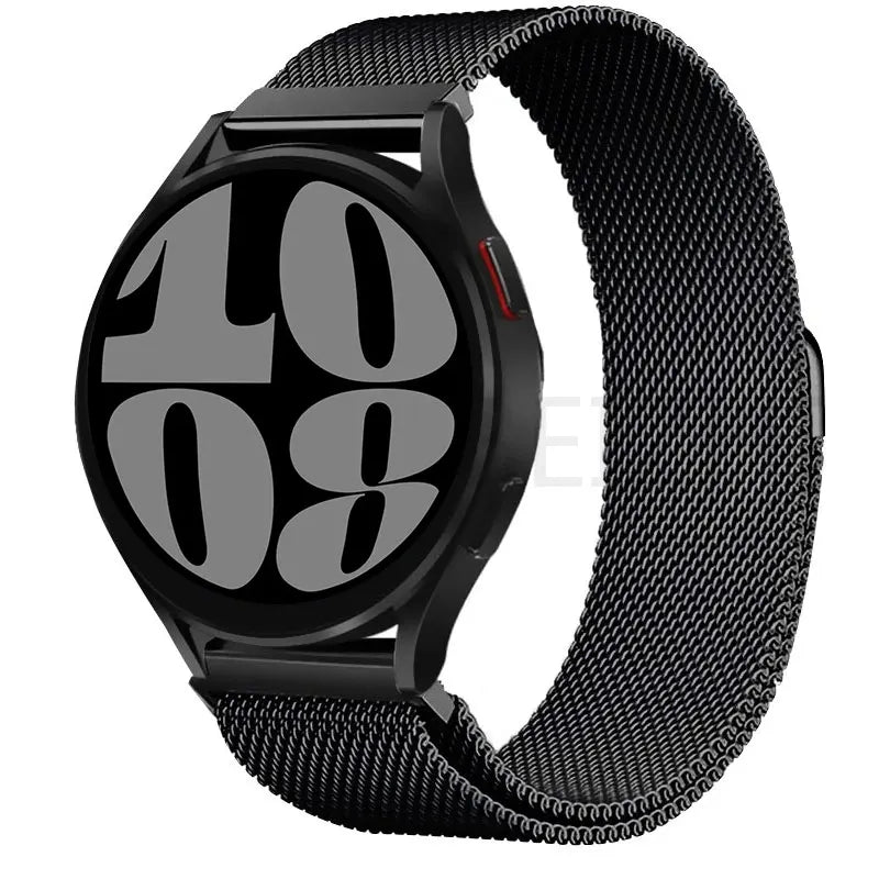 20 22mm Milanese Loop For Samsung watch 3 4 5 6/Active 2/S3 WatchBand For Garmin Forerunner 55 158 245 645 965 265 745 SQ2 MUSIC