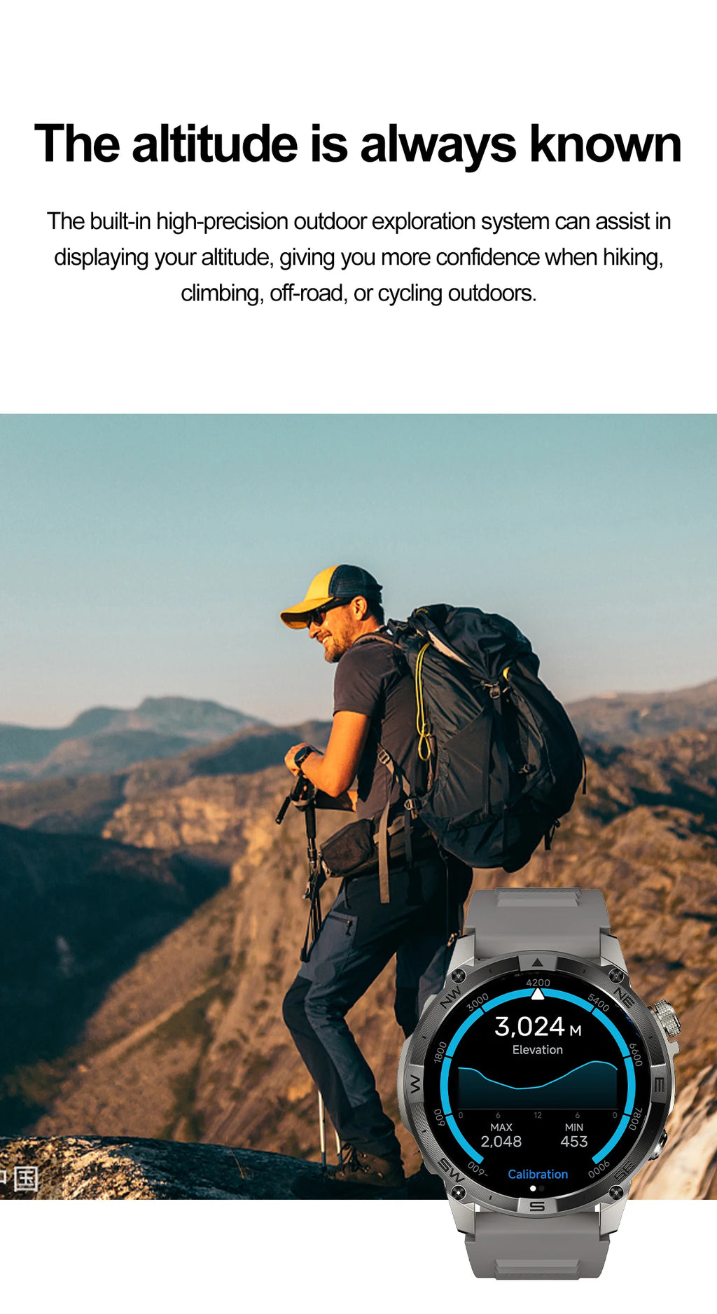 2025New Smart Watch Built-in GPS Positioning AMOLED Screen1.43-inch Heart Rate Blood Oxygen IP68 NFC Barometer Gauge Smartwatch