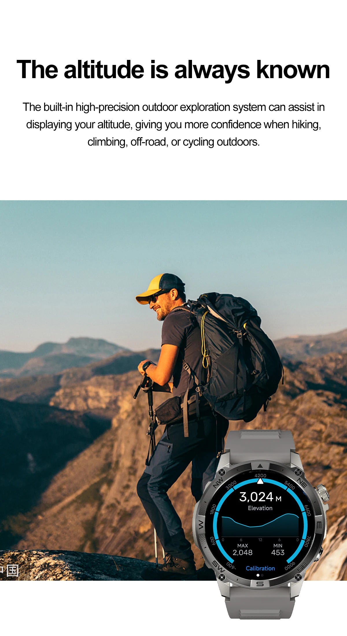 2025New Smart Watch Built-in GPS Positioning AMOLED Screen1.43-inch Heart Rate Blood Oxygen IP68 NFC Barometer Gauge Smartwatch