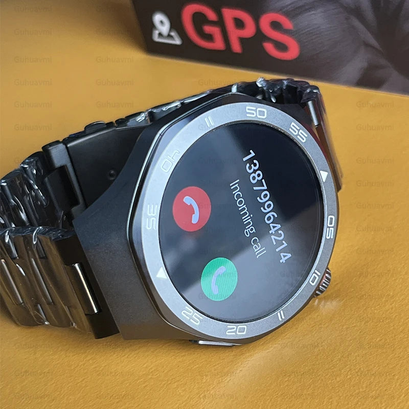 2025 New Watch5 GPS Sports Smart Watch 1.53-inch Sapphire Glass HD Screen Compass Heart Rate Bluetooth Call Smartwatch Men Women