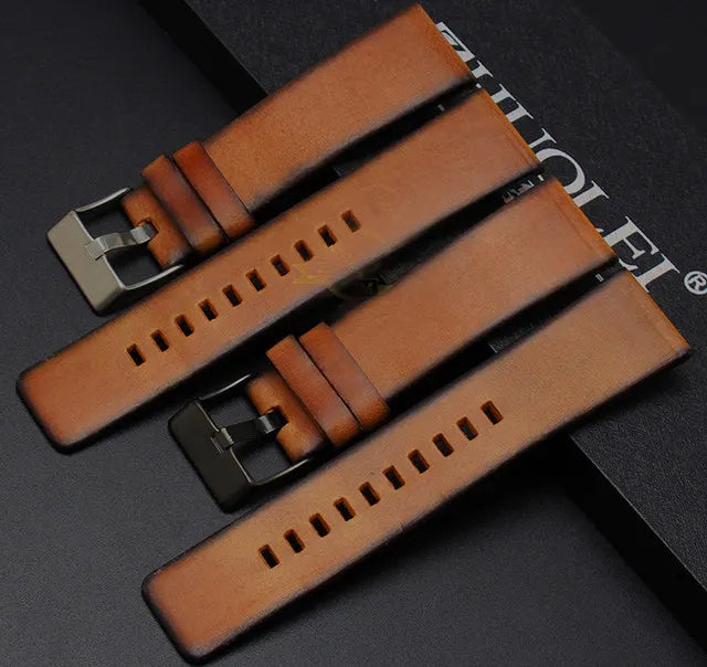 Genuine Leather watch strap For Diesel Dz7406 Dz7408 Dz4476 Dz4343 Cowhide WatchBand wristband bracelet Accessories 22 24mm 26mm