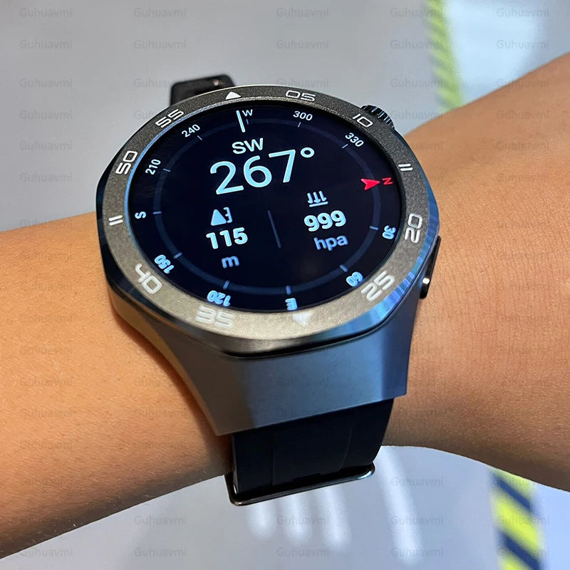 2025 New Watch5 GPS Sports Smart Watch 1.53-inch Sapphire Glass HD Screen Compass Heart Rate Bluetooth Call Smartwatch Men Women