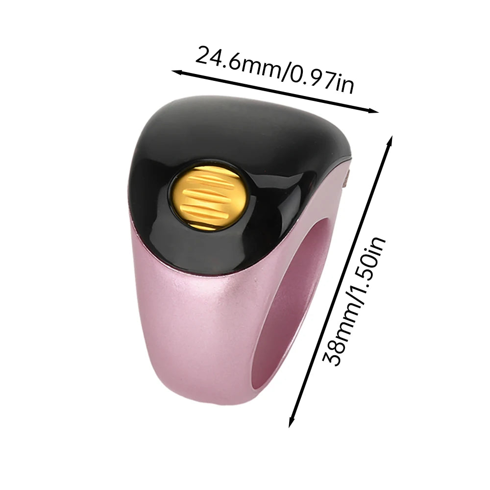 Portable Ring Type Ball Digital Finger Counter 75mah Type-C Rechargeable Adjustable OLED Screen Display Mini Tally Counter