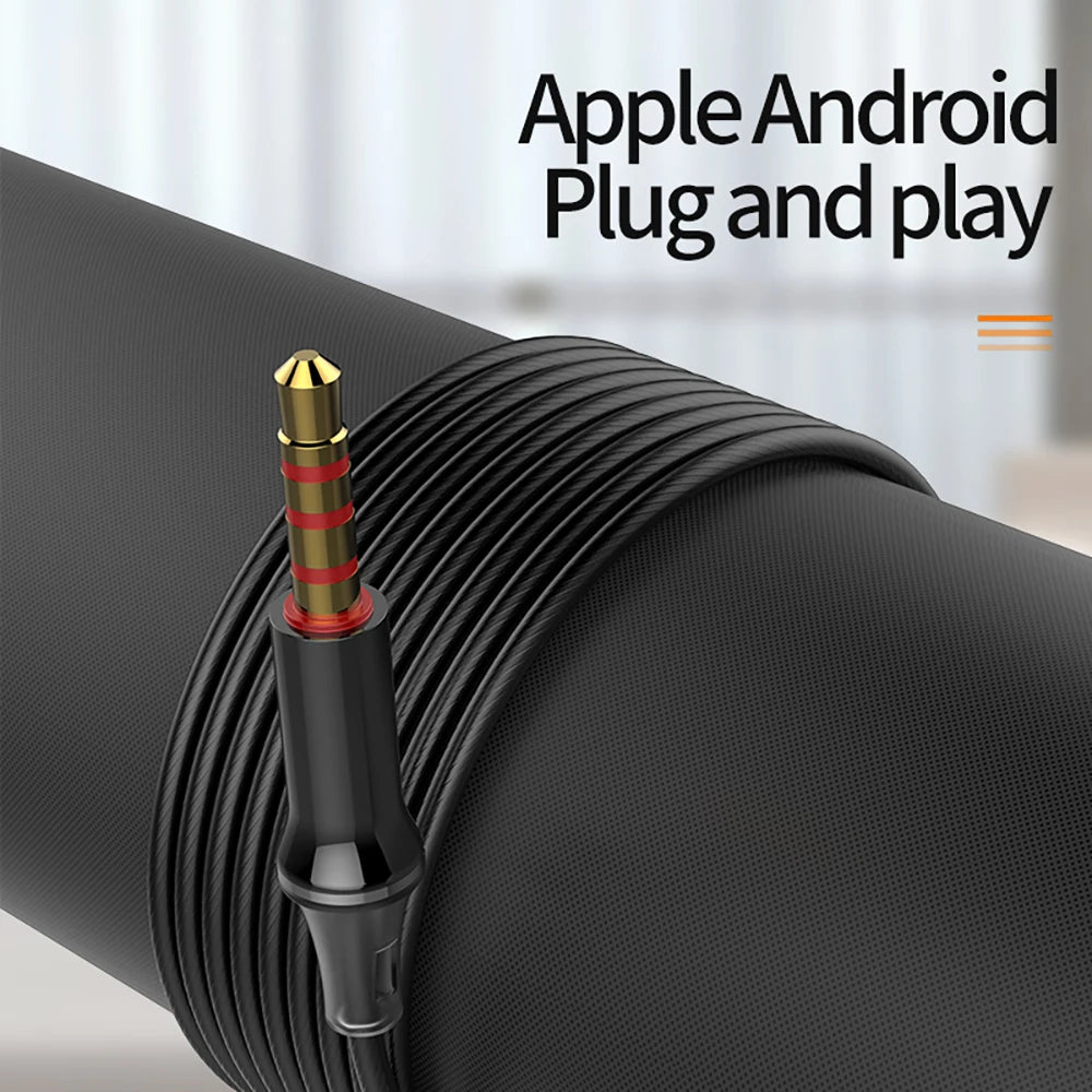 3.5mm Wired Headphones Noise Canceling In-Ear Sports Earphone Dual Driver Bass Stereo Gaming Headset HiFi Music Earbuds With Mic