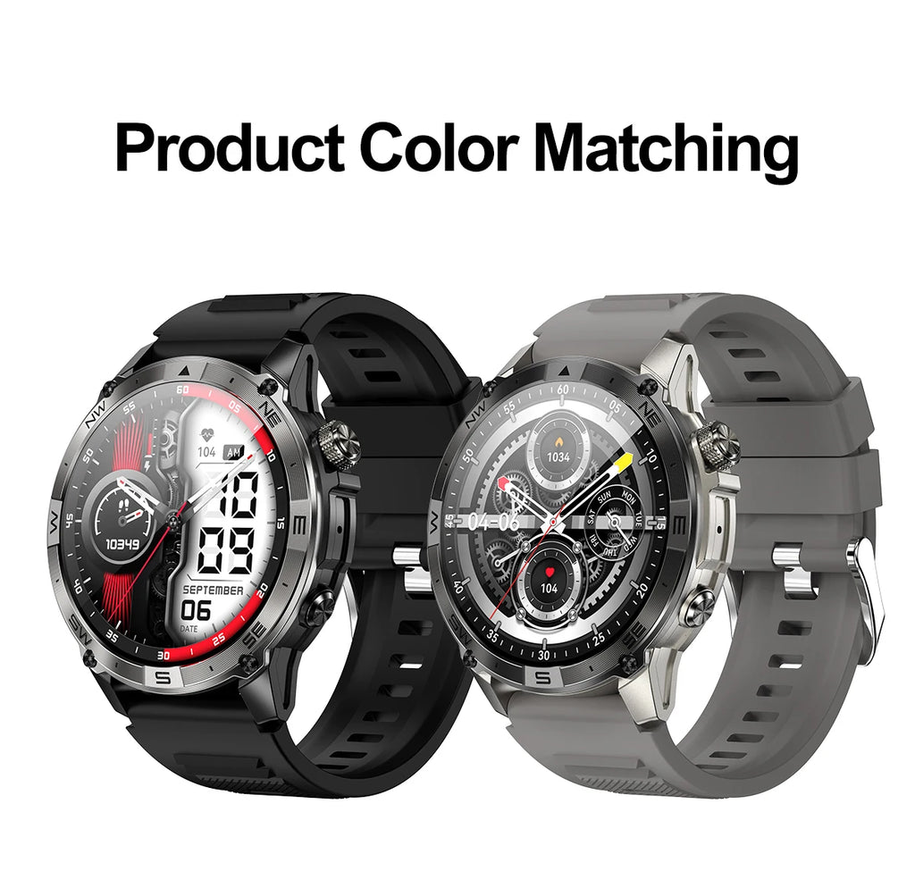 2025New Smart Watch Built-in GPS Positioning AMOLED Screen1.43-inch Heart Rate Blood Oxygen IP68 NFC Barometer Gauge Smartwatch