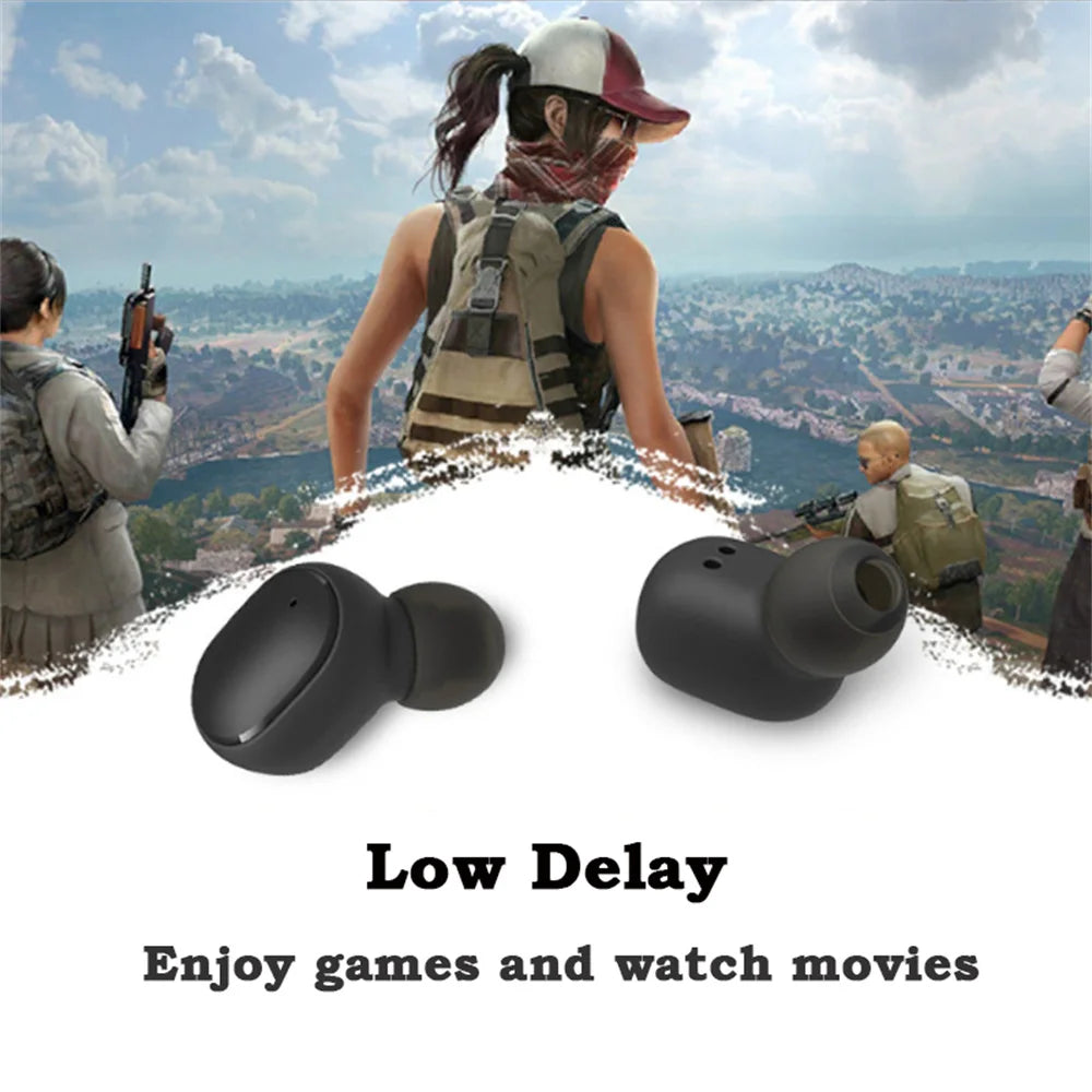 A6S Fone TWS Wireless Bluetooth Headset with Mic Earbuds for Xiaomi Noice Cancelling Earphone Bluetooth Headphones
