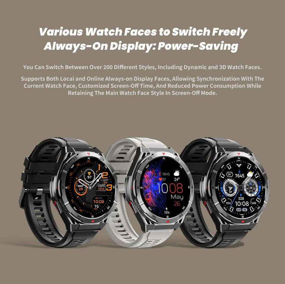 New Dual-band GPS 170+Sport SmartWatch Compass IP69 Professional Waterproof Swim Bluetooth Call Smart Watches For Man Women 2025