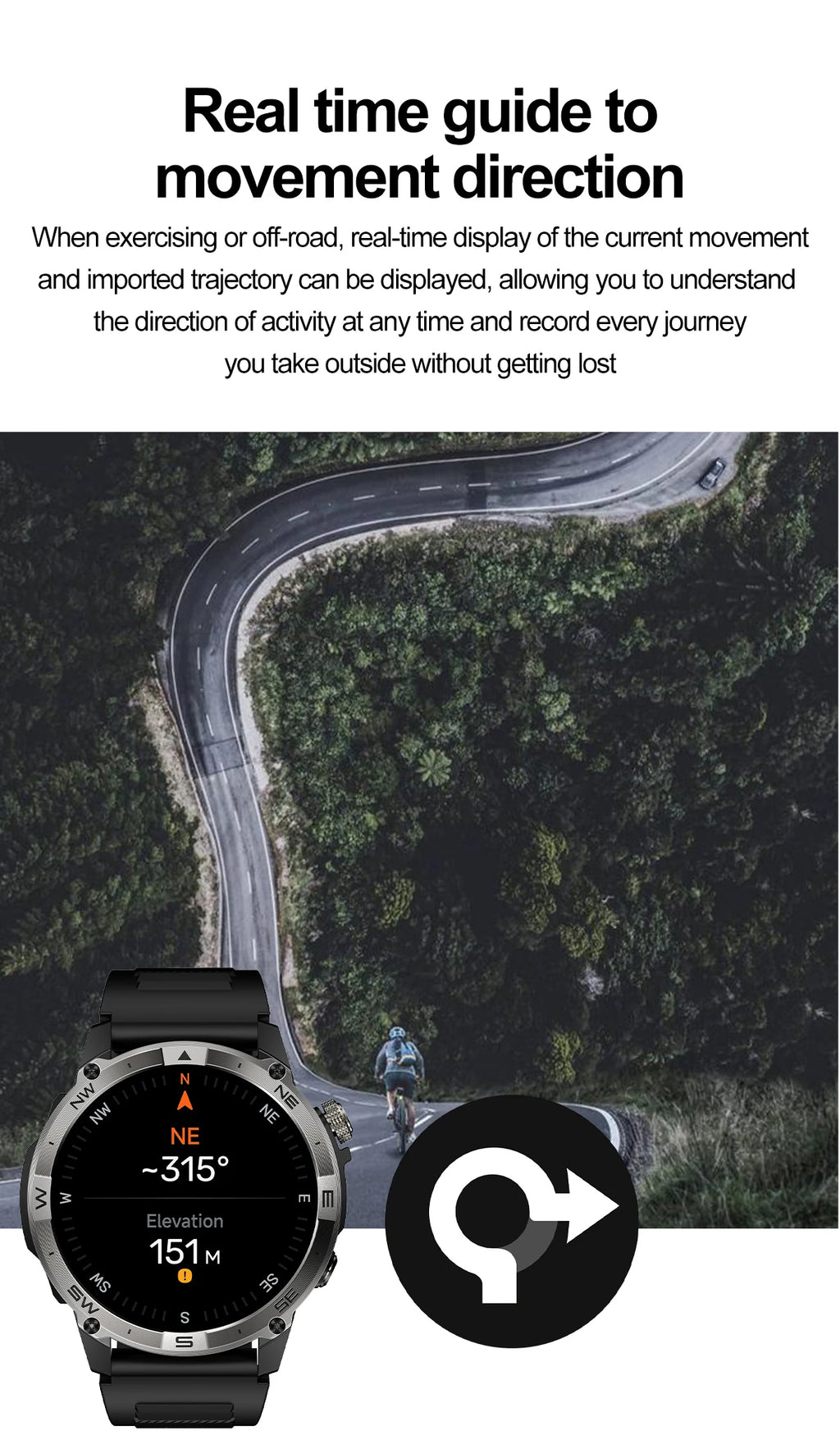 2025New Smart Watch Built-in GPS Positioning AMOLED Screen1.43-inch Heart Rate Blood Oxygen IP68 NFC Barometer Gauge Smartwatch