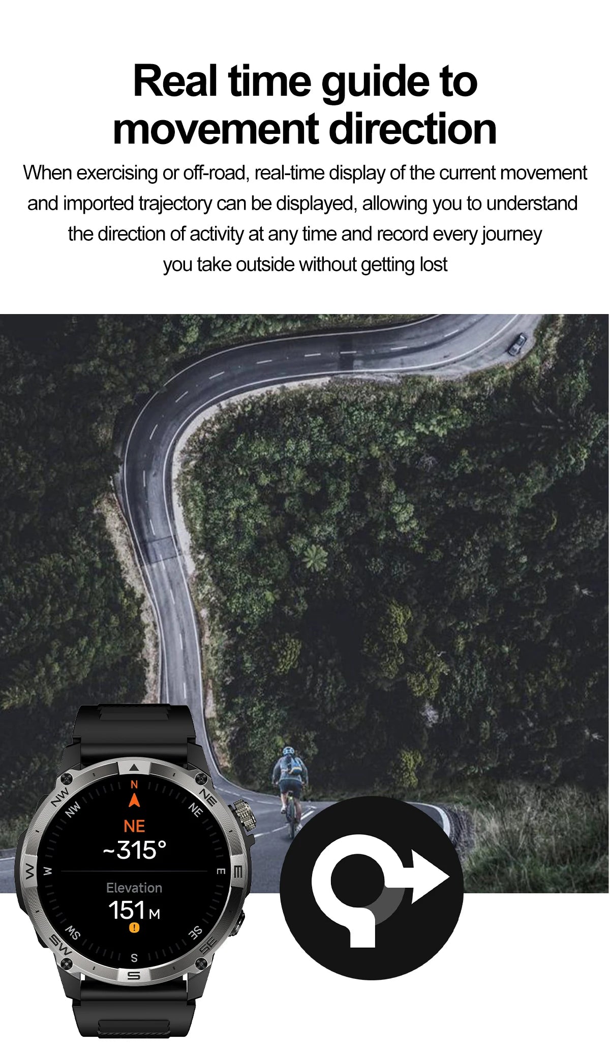 2025New Smart Watch Built-in GPS Positioning AMOLED Screen1.43-inch Heart Rate Blood Oxygen IP68 NFC Barometer Gauge Smartwatch