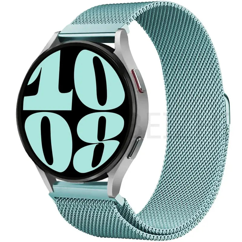 20 22mm Milanese Loop For Samsung watch 3 4 5 6/Active 2/S3 WatchBand For Garmin Forerunner 55 158 245 645 965 265 745 SQ2 MUSIC