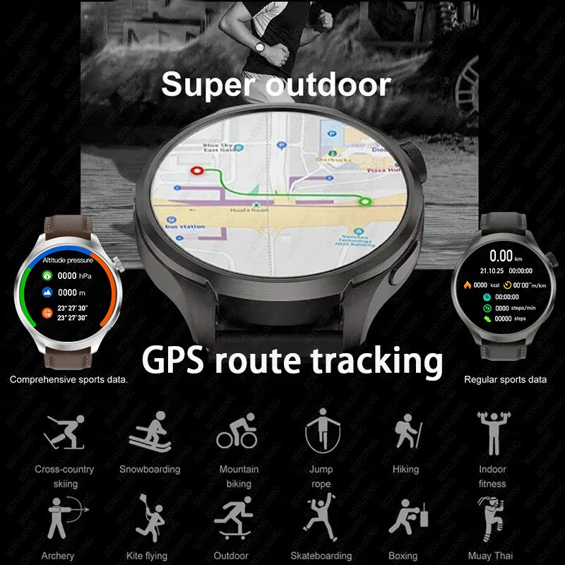 NNEOBA GPS Fitness Smart Watch Black