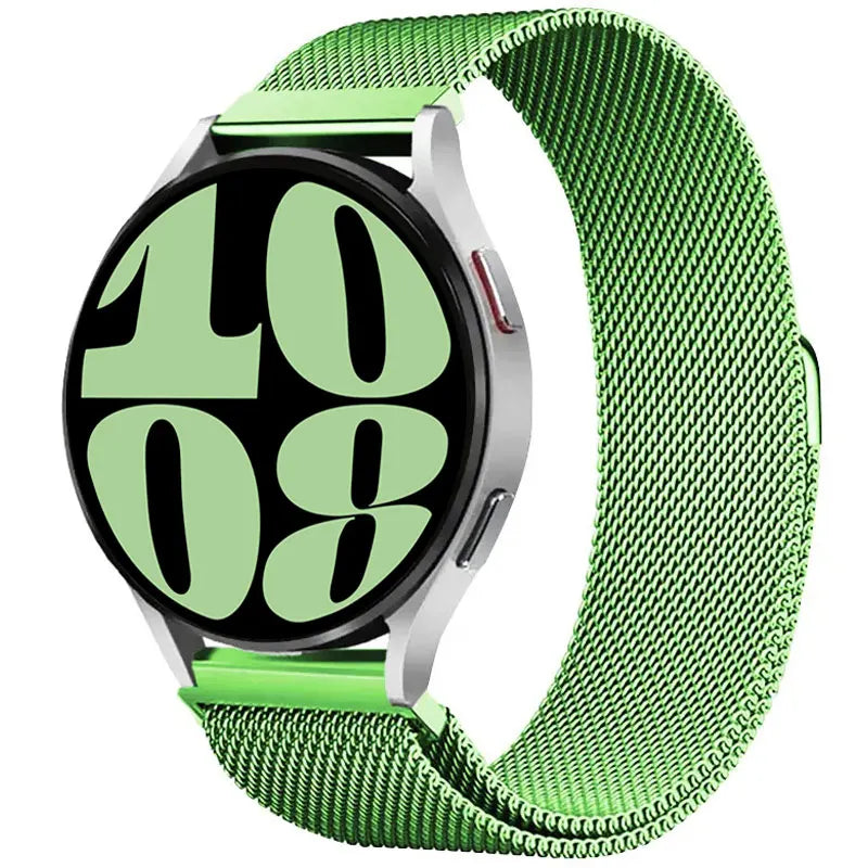 20 22mm Milanese Loop For Samsung watch 3 4 5 6/Active 2/S3 WatchBand For Garmin Forerunner 55 158 245 645 965 265 745 SQ2 MUSIC