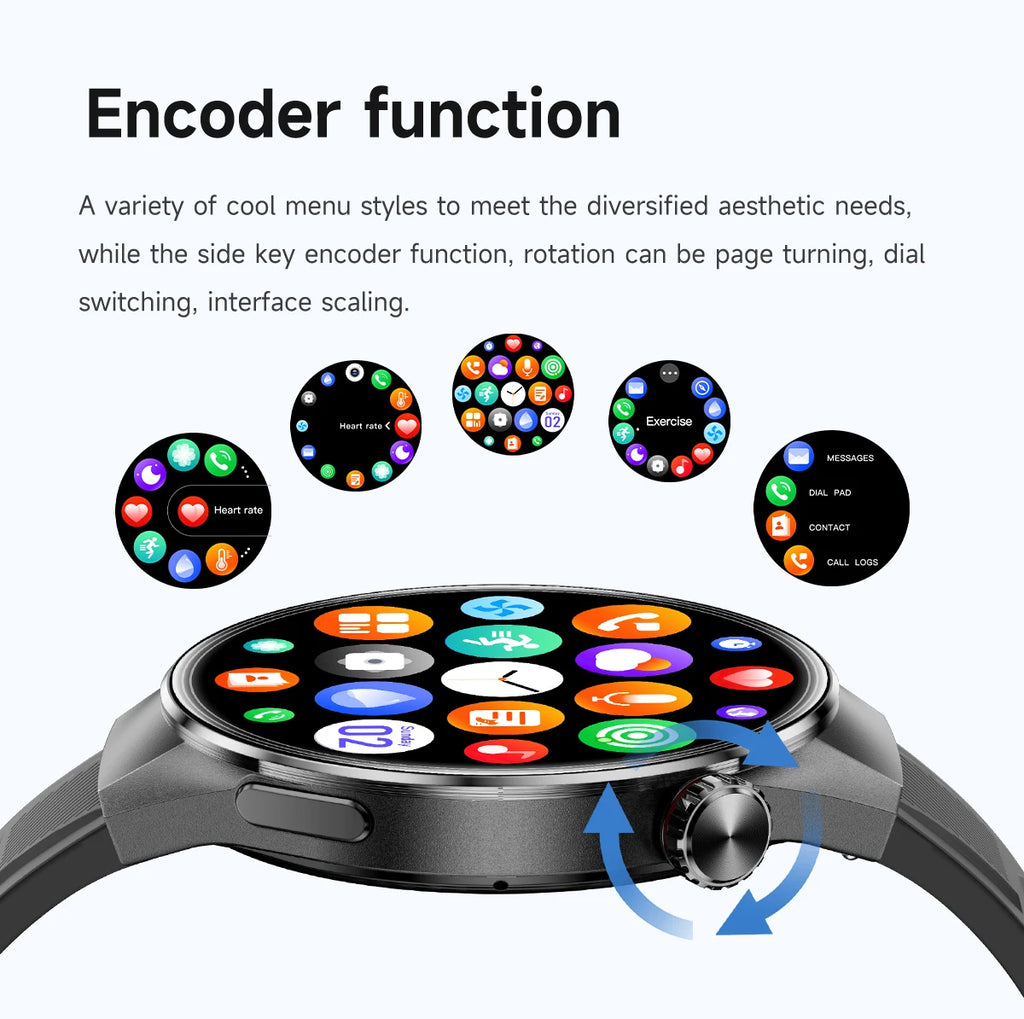 2025 New Watch G5 PlUS Smart Watch Men 1.75" HD AMOLED Screen GPS Track Heart Rate Bluetooth Call Compass SmartWatch