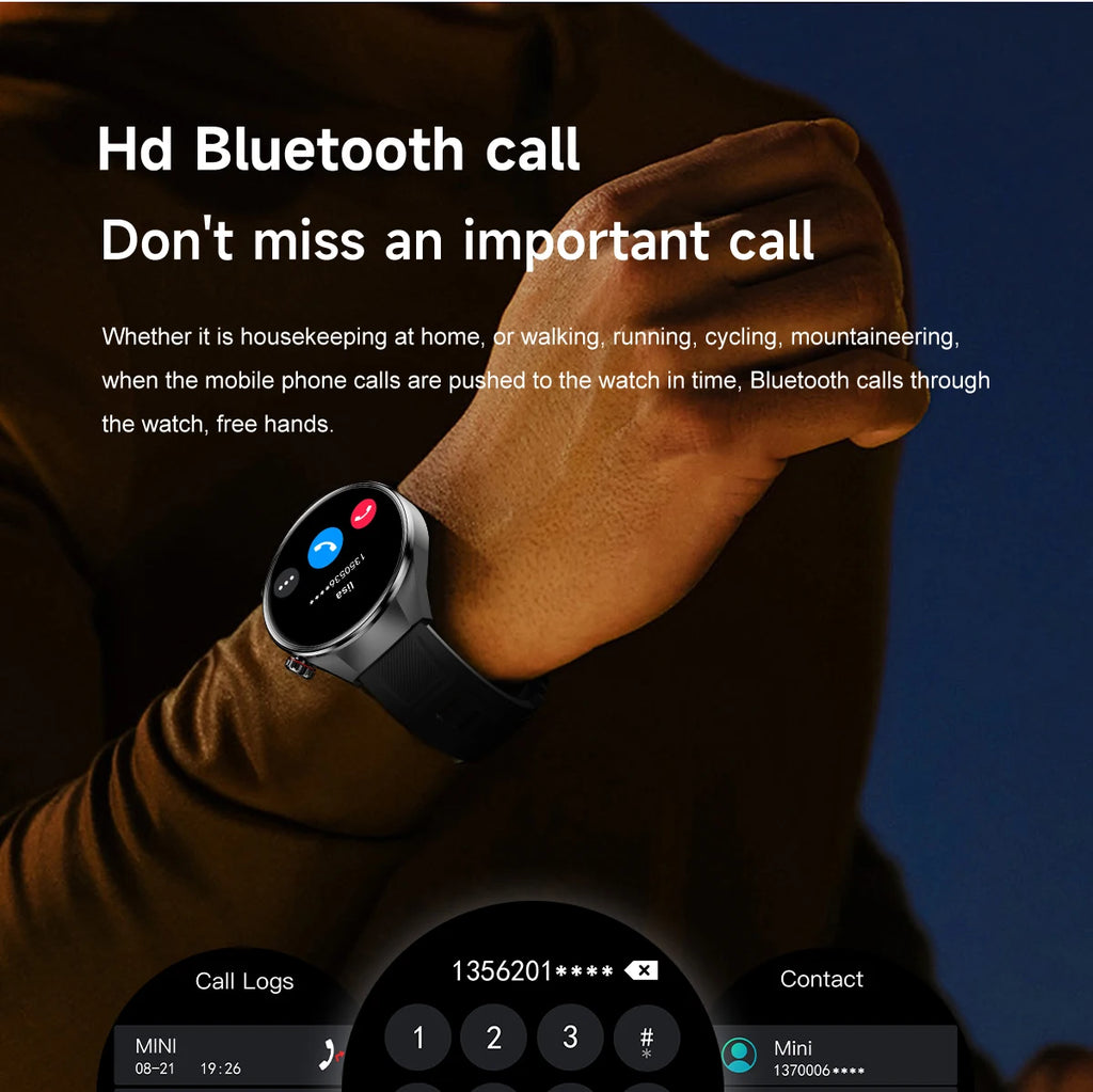 1.75''AMOLED HD Screen GPS Smartwatch Men Compass Heart Rate Bluetooth Call IP68 Waterproof Smart Watch G5 PLUS Watches 2025 New