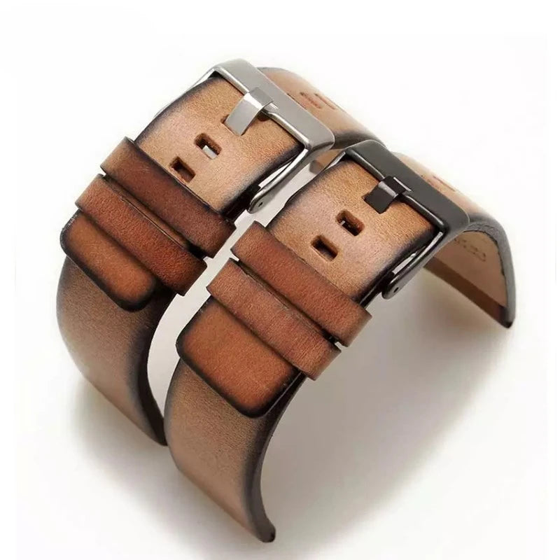 Genuine Leather watch strap For Diesel Dz7406 Dz7408 Dz4476 Dz4343 Cowhide WatchBand wristband bracelet Accessories 22 24mm 26mm