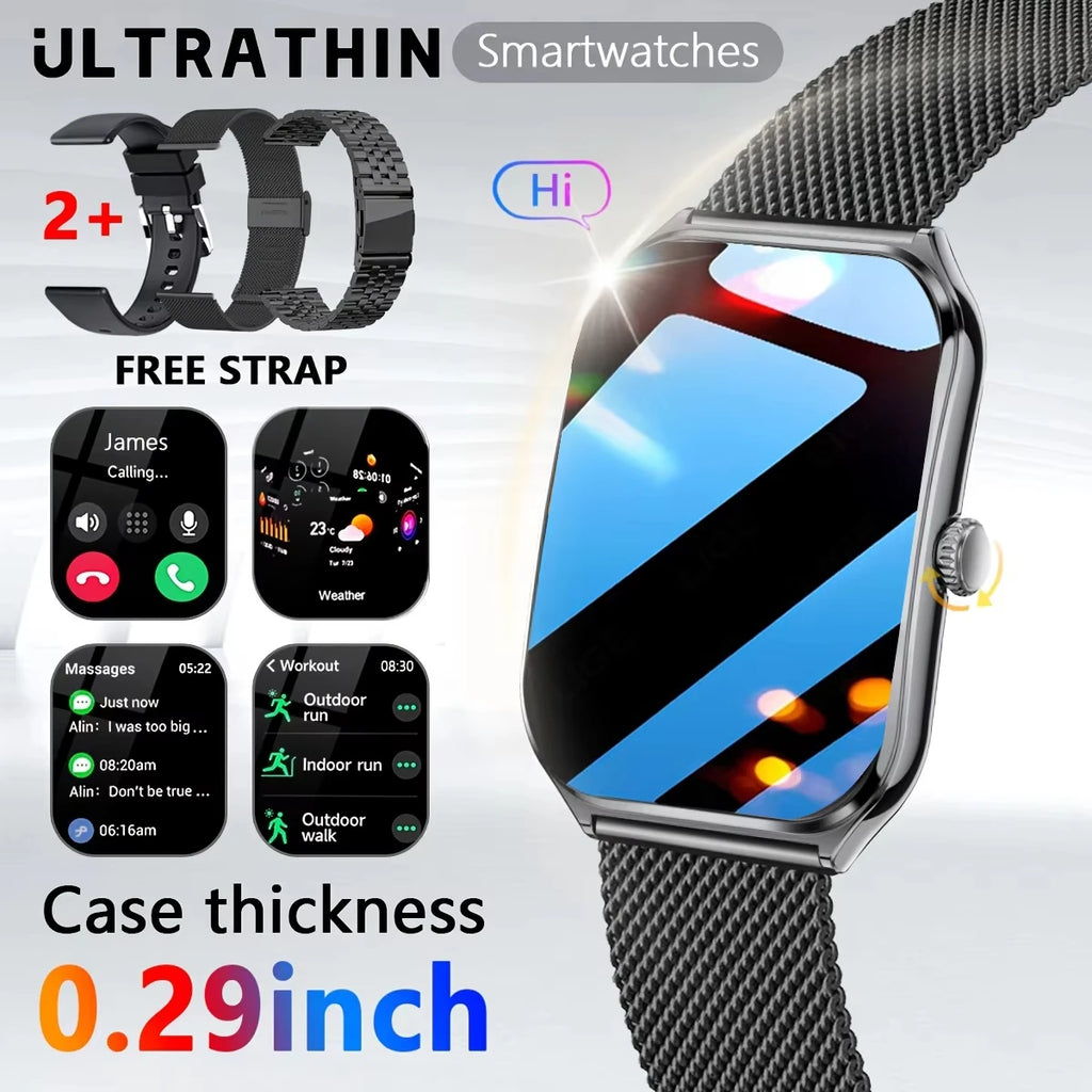 2025 new smart watch, 1.96-inch sports watch, IP67 waterproof, 110+ sports mode, fitness activity tracker, ultra-thin watch.