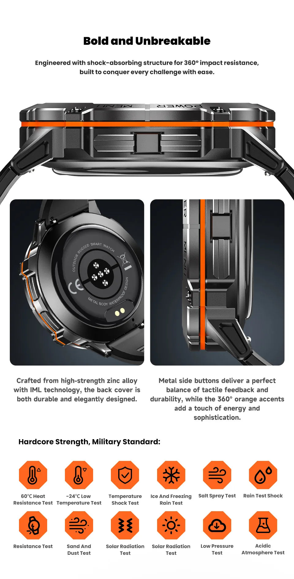 2025New T-Rex 3 GPS SmartWatch 1000mAh Battery AMOLED HD Men 10ATM&IP69K Waterproof Outdoor Fitness Military Call smart bracelet