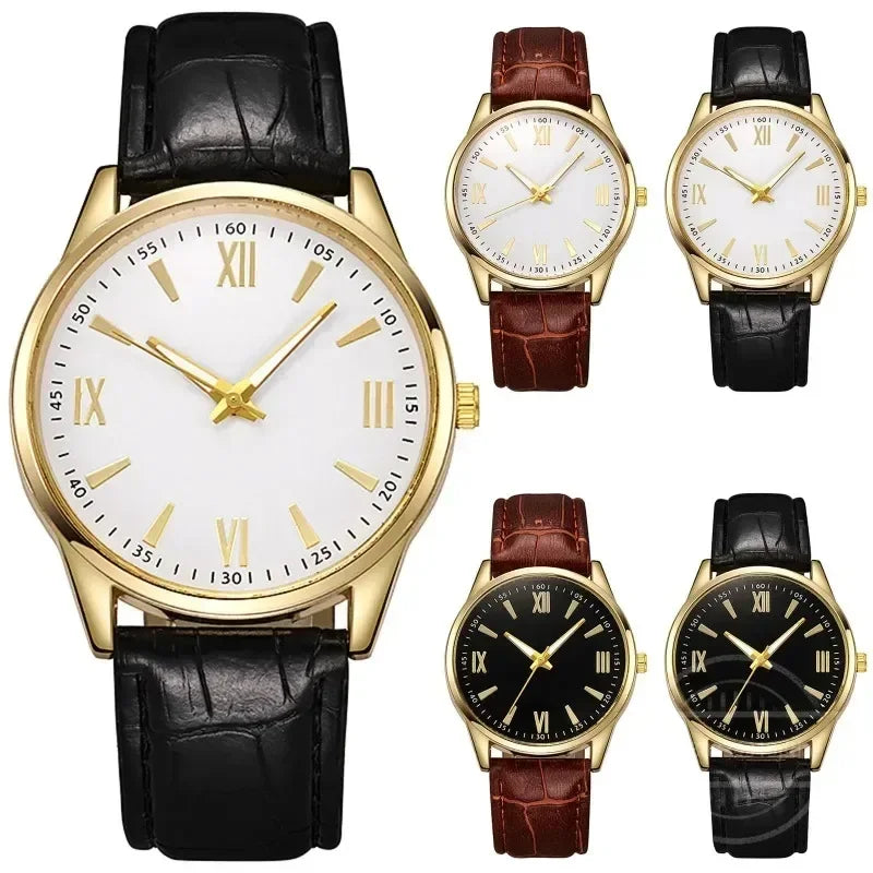 Luxury Minimalist Watch for Men Leather Ultra Thin Band Leather Man Business Wristwatches Casual Quartz Watches Reloj Hombre