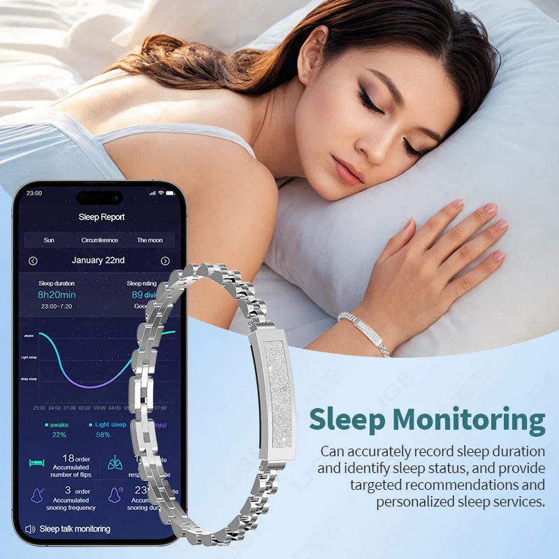 NNEOBA No-Screen Smart Watch Silver