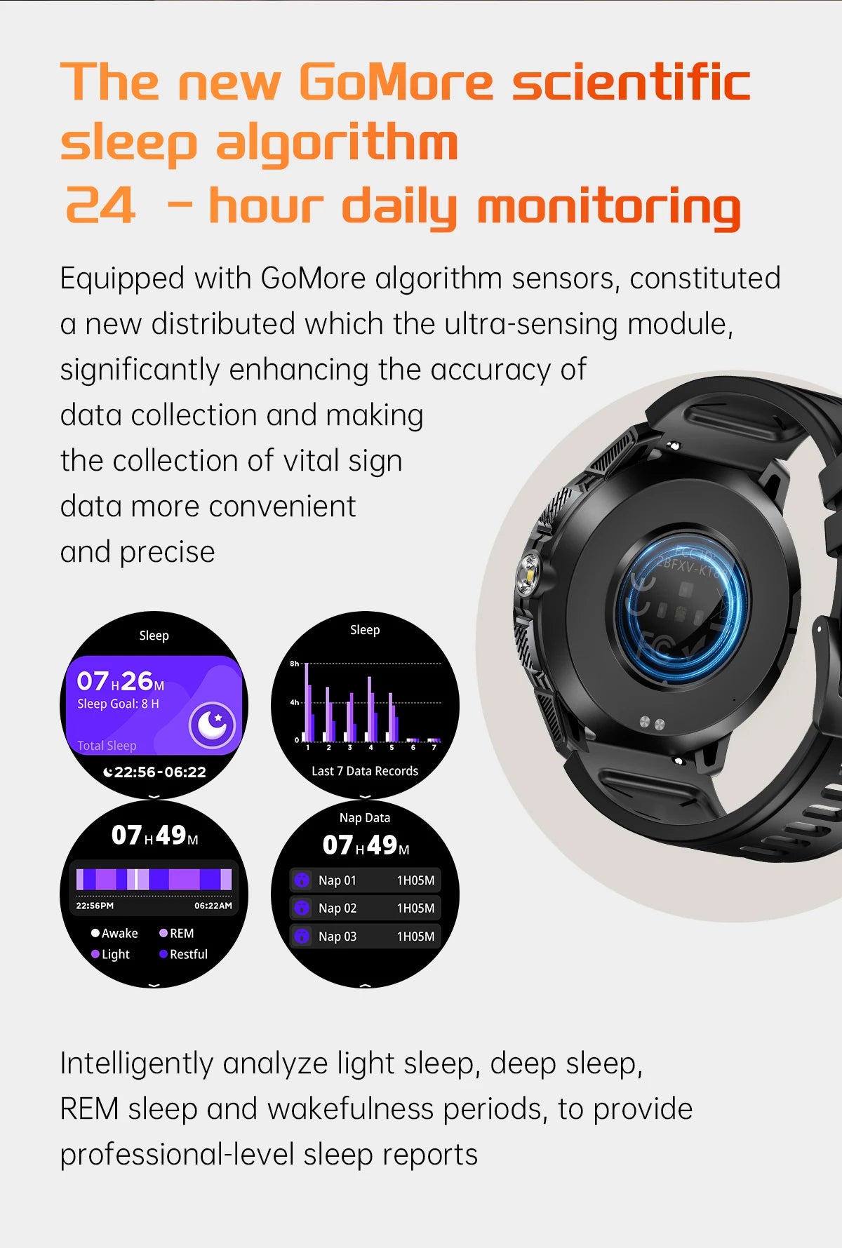 LIGE New Smart Watch Men 1100mah Large Capacity Battery Compass Outdoor 3ATM Waterproof Sports Fitness Bluetooth Call Smartwatch