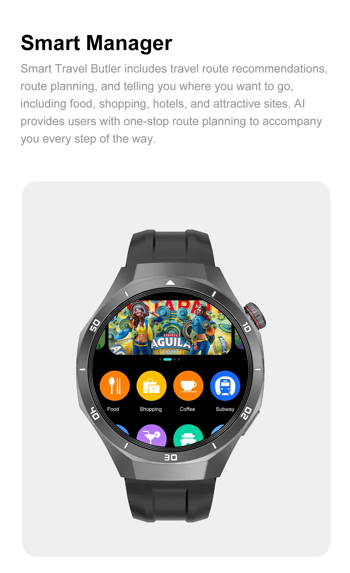 2025 New Smart Watch Men AMOLED Screen 4GB Memory Music Player GPS Sports Fitness Tracker IP68 Waterproof Smartwatches