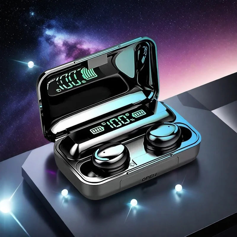 F9 Wireless Earphones Bluetooth Stereo Headphones Sport Waterproof Noise Reduction Wireless Earbuds with Mic for Lenovo Earphone