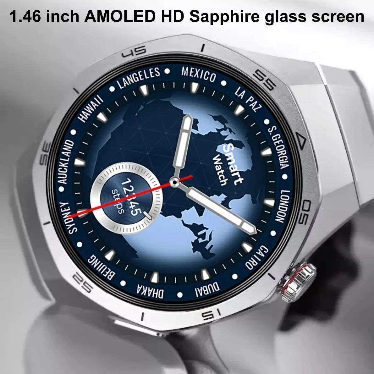 2025 New Smart Watch Men AMOLED Screen 4GB Memory Music Player GPS Sports Fitness Tracker IP68 Waterproof Smartwatches