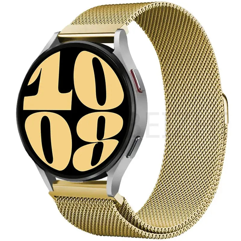 20 22mm Milanese Loop For Samsung watch 3 4 5 6/Active 2/S3 WatchBand For Garmin Forerunner 55 158 245 645 965 265 745 SQ2 MUSIC