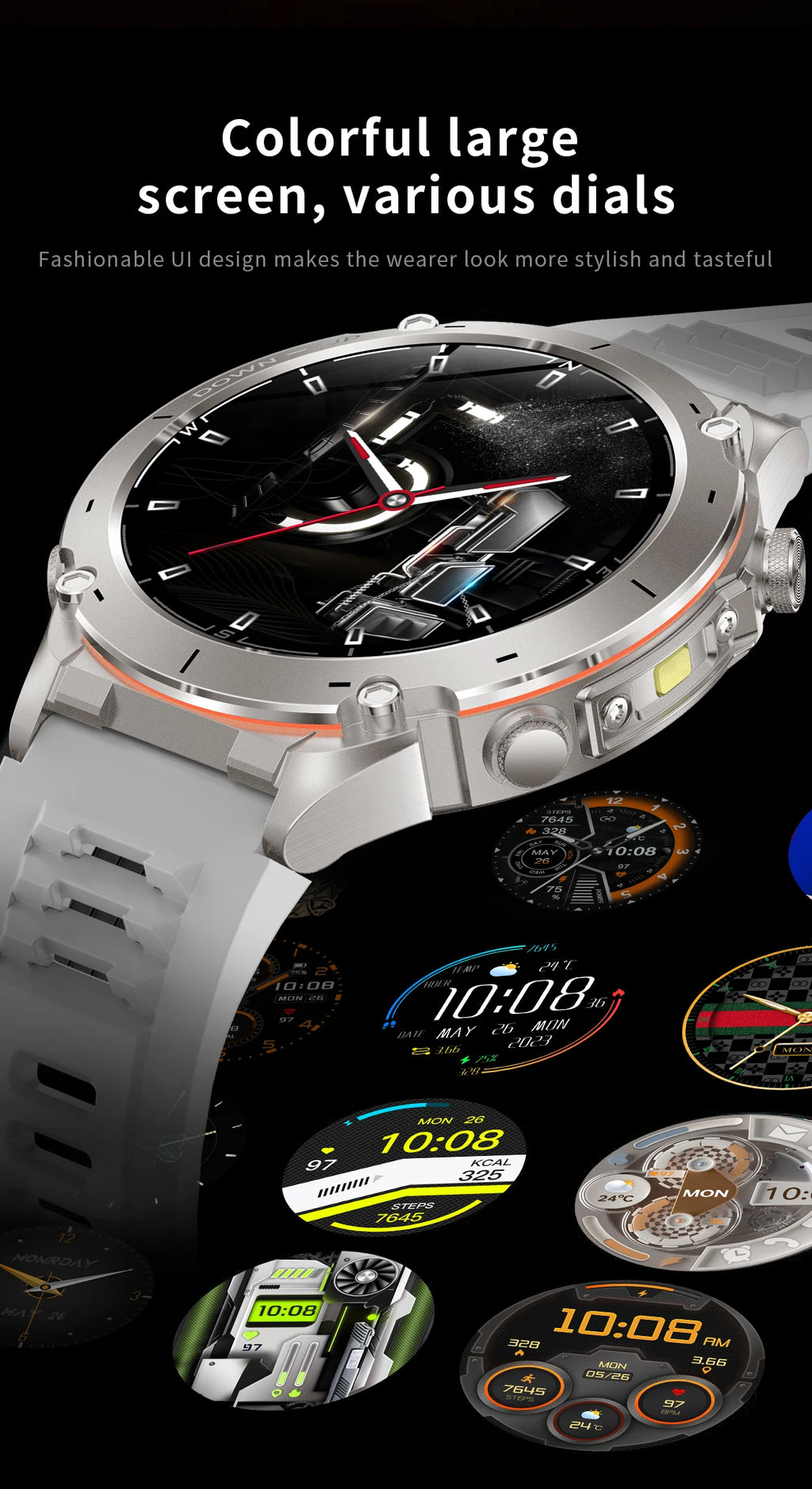 2025 New For Xiaomi IOS Ultra GPS Smart Watch 10ATM Waterproof Built-in Dual-band GNSS Compass Military Sport Men SWIM Bracelet