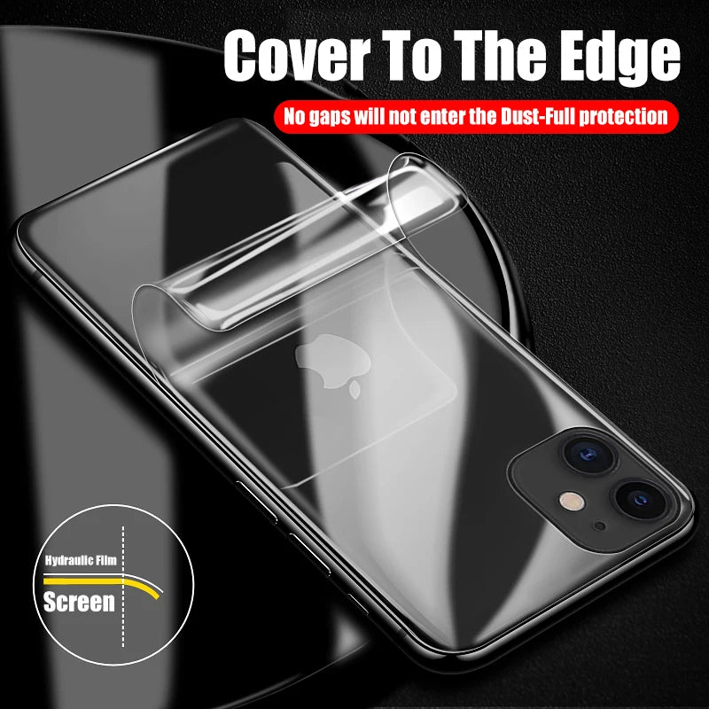 4PCS Hydrogel Film For iPhone 11 12 13 14 15 16 Pro Max Screen Protectors For iPhone 14 15 16 Plus 11 12 13 Back Film Not Glass