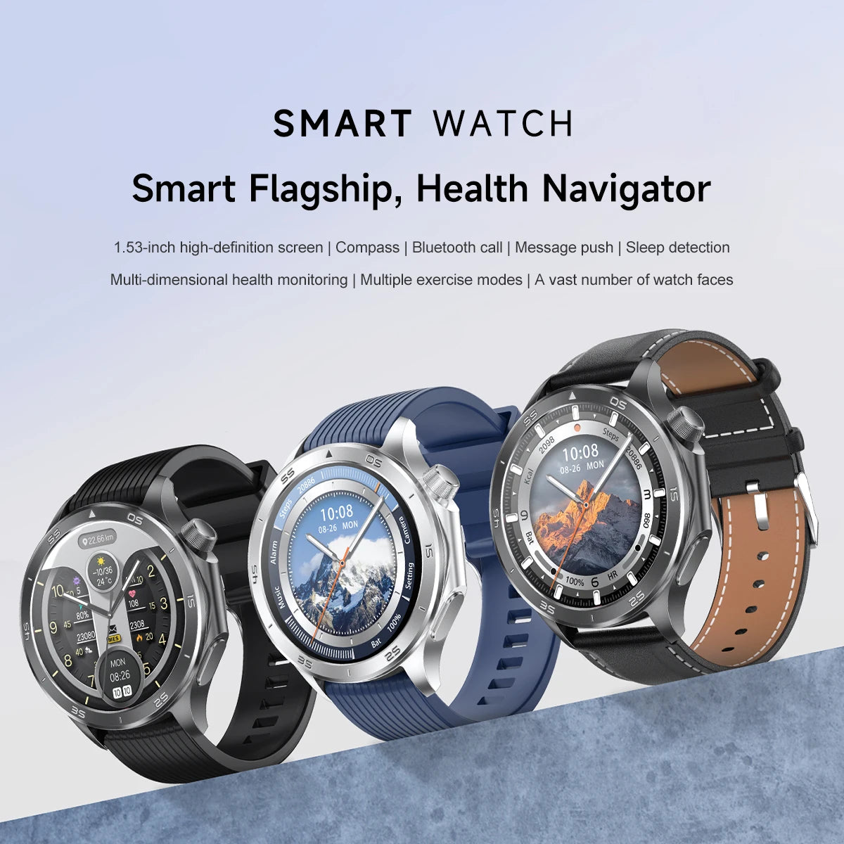 2025New For OPPO Watch X2 Smart Watch Men GPS Track Compass AMOLED Screen Bluetooth Call Heart Rate IP68 Waterproof Smartwatches