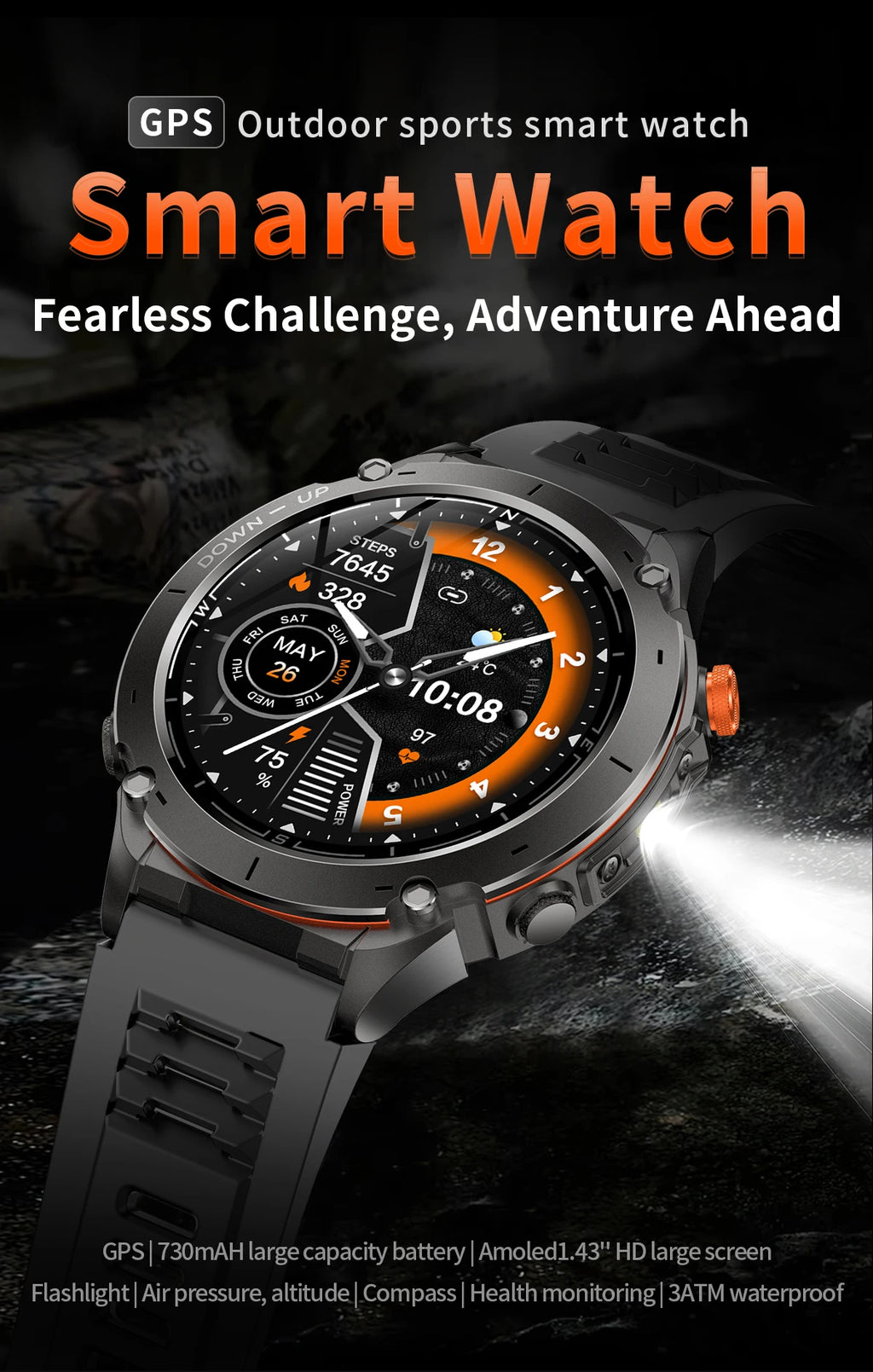 2025 New For Xiaomi IOS Ultra GPS Smart Watch 10ATM Waterproof Built-in Dual-band GNSS Compass Military Sport Men SWIM Bracelet