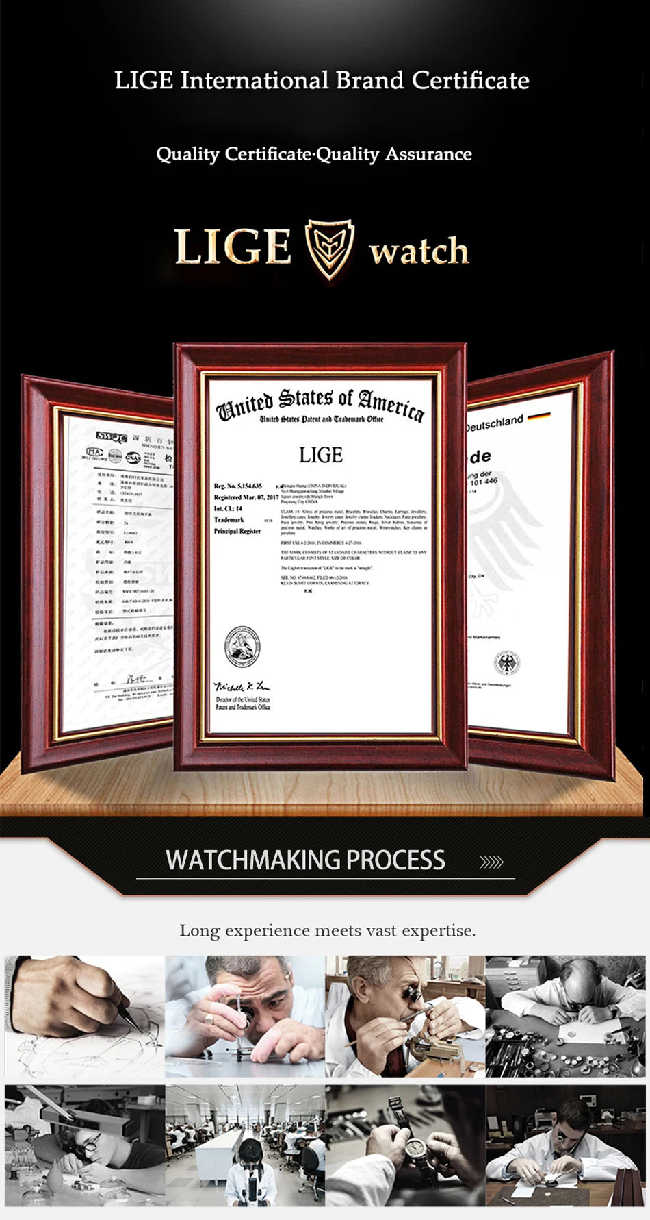 LIGE Top Luxury Watches For Men Fashion 30M Waterproof Luminous Date Quartz Wristwatches Casual Business Mens Watch Roloj Hombre