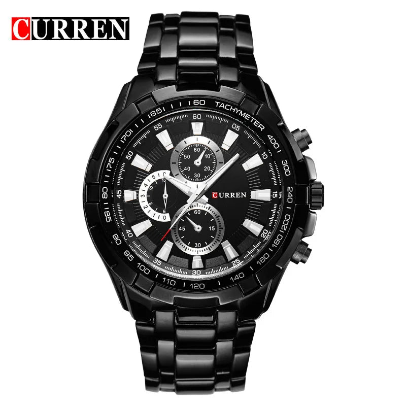 2022 CURREN Top Brand Quartz Watch Men Waterproof Sport Military Wristwatch Men Business Stainless Steel Male Clock Reloj Hombre
