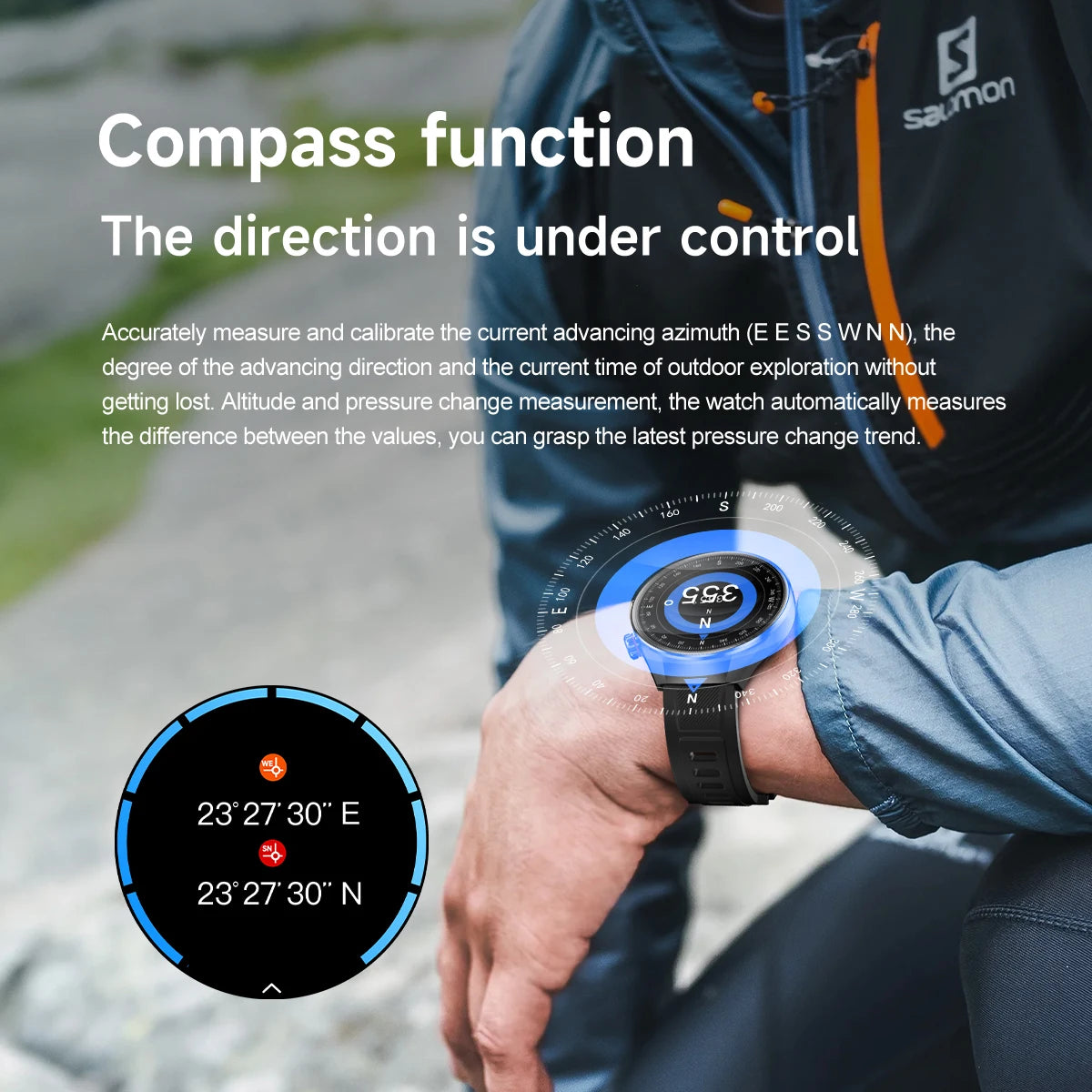 1.75''AMOLED HD Screen GPS Smartwatch Men Compass Heart Rate Bluetooth Call IP68 Waterproof Smart Watch G5 PLUS Watches 2025 New