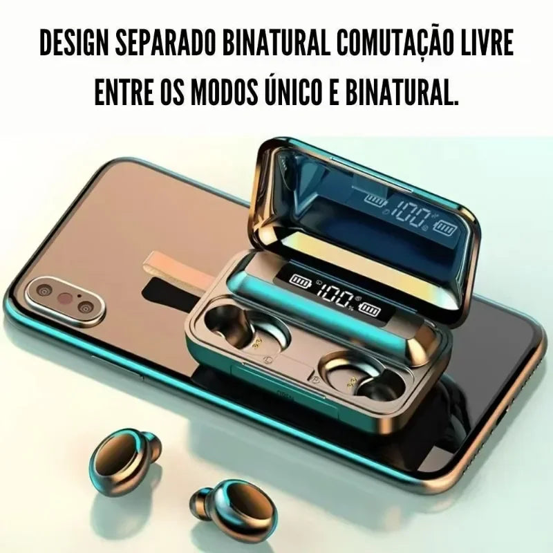 F9 Wireless Earphones Bluetooth Stereo Headphones Sport Waterproof Noise Reduction Wireless Earbuds with Mic for Lenovo Earphone