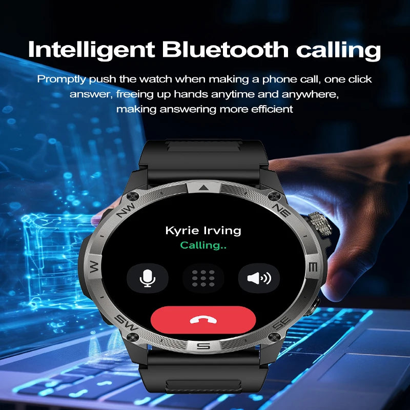 2025New Smart Watch Built-in GPS Positioning AMOLED Screen1.43-inch Heart Rate Blood Oxygen IP68 NFC Barometer Gauge Smartwatch