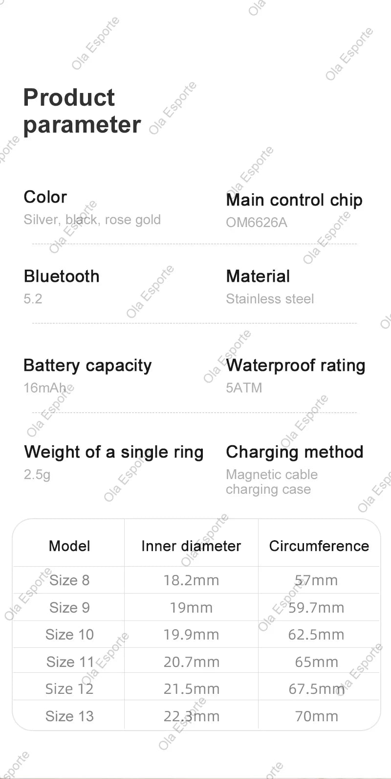 2025 Smart Ring with Display Screen and Touch, Wireless Charging Case,Health Manager, 5ATM Waterproof For Men Women R12 R13 Ring