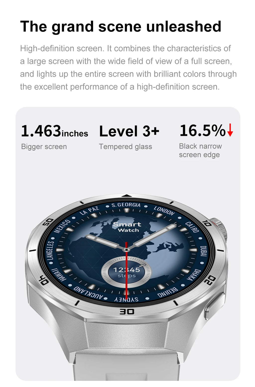 2025 New Smart Watch Men AMOLED Screen 4GB Memory Music Player GPS Sports Fitness Tracker IP68 Waterproof Smartwatches