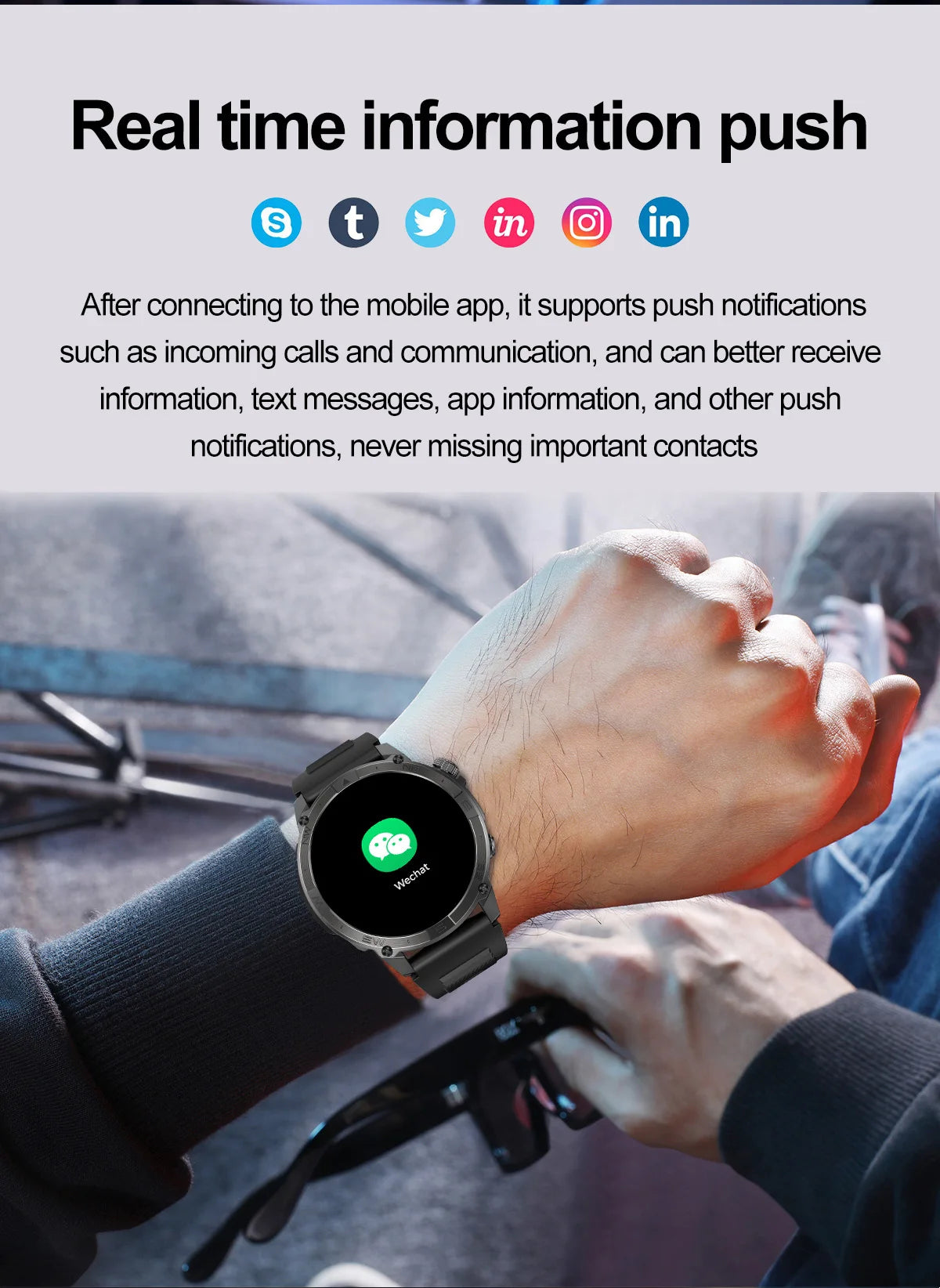 2025New Smart Watch Built-in GPS Positioning AMOLED Screen1.43-inch Heart Rate Blood Oxygen IP68 NFC Barometer Gauge Smartwatch