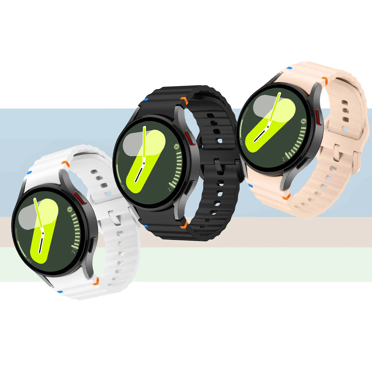 Original Silicone band for Samsung Galaxy Watch 7 FE 6 4 Classic 5 pro 44mm 40mm 43mm 47mm 45mm Bracelet Galaxy Watch6 7 Strap