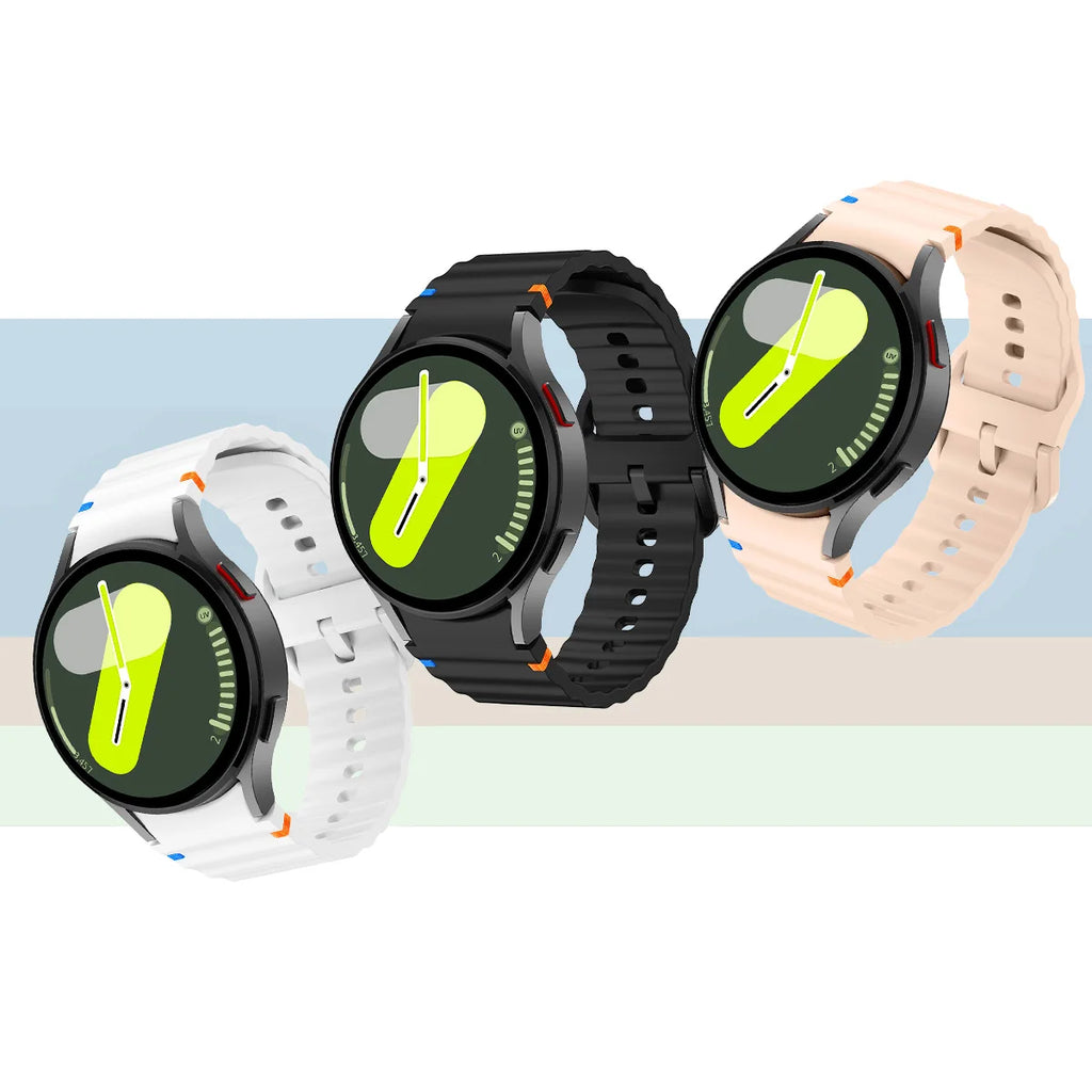 Original Silicone band for Samsung Galaxy Watch 7 FE 6 4 Classic 5 pro 44mm 40mm 43mm 47mm 45mm Bracelet Galaxy Watch6 7 Strap