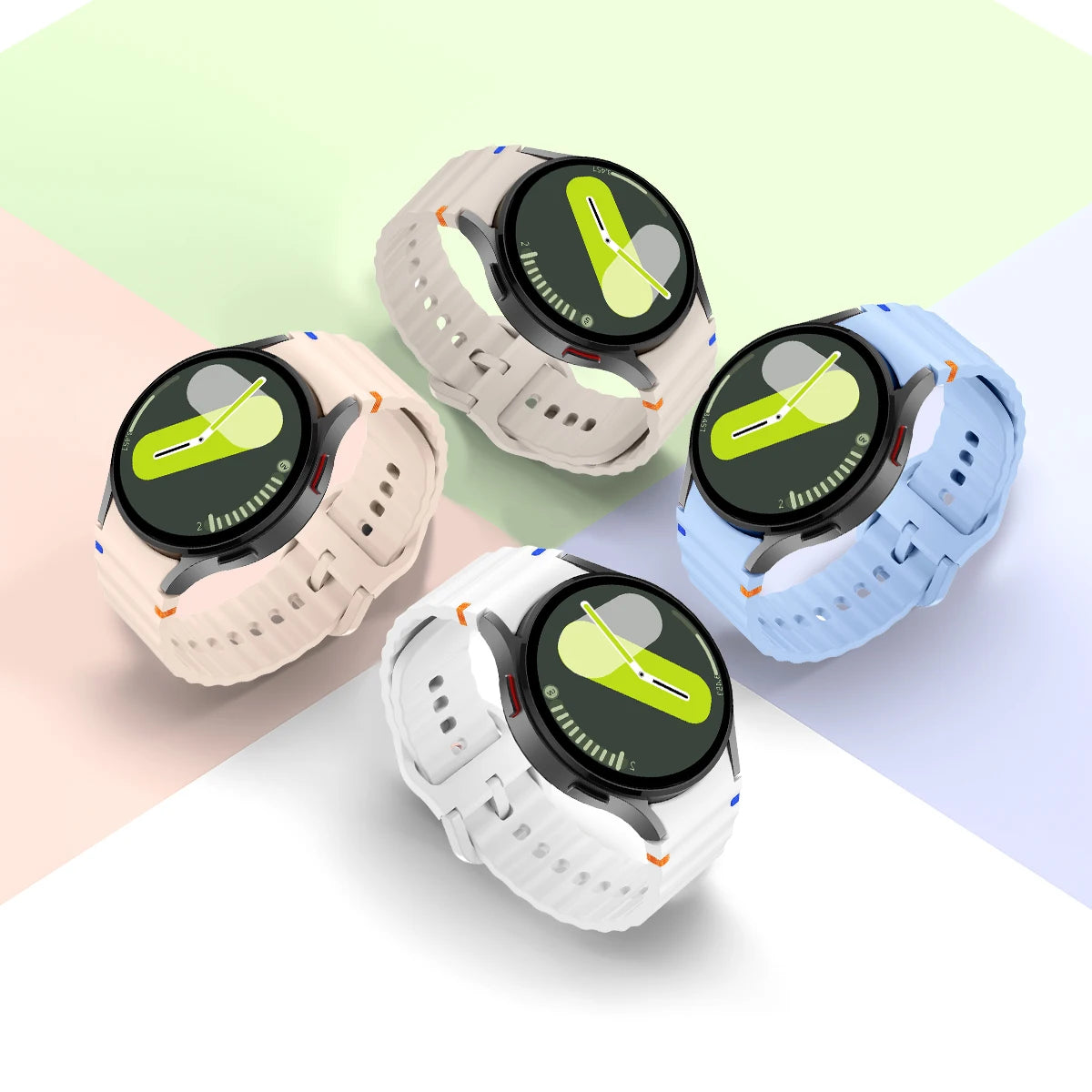 Original Silicone band for Samsung Galaxy Watch 7 FE 6 4 Classic 5 pro 44mm 40mm 43mm 47mm 45mm Bracelet Galaxy Watch6 7 Strap