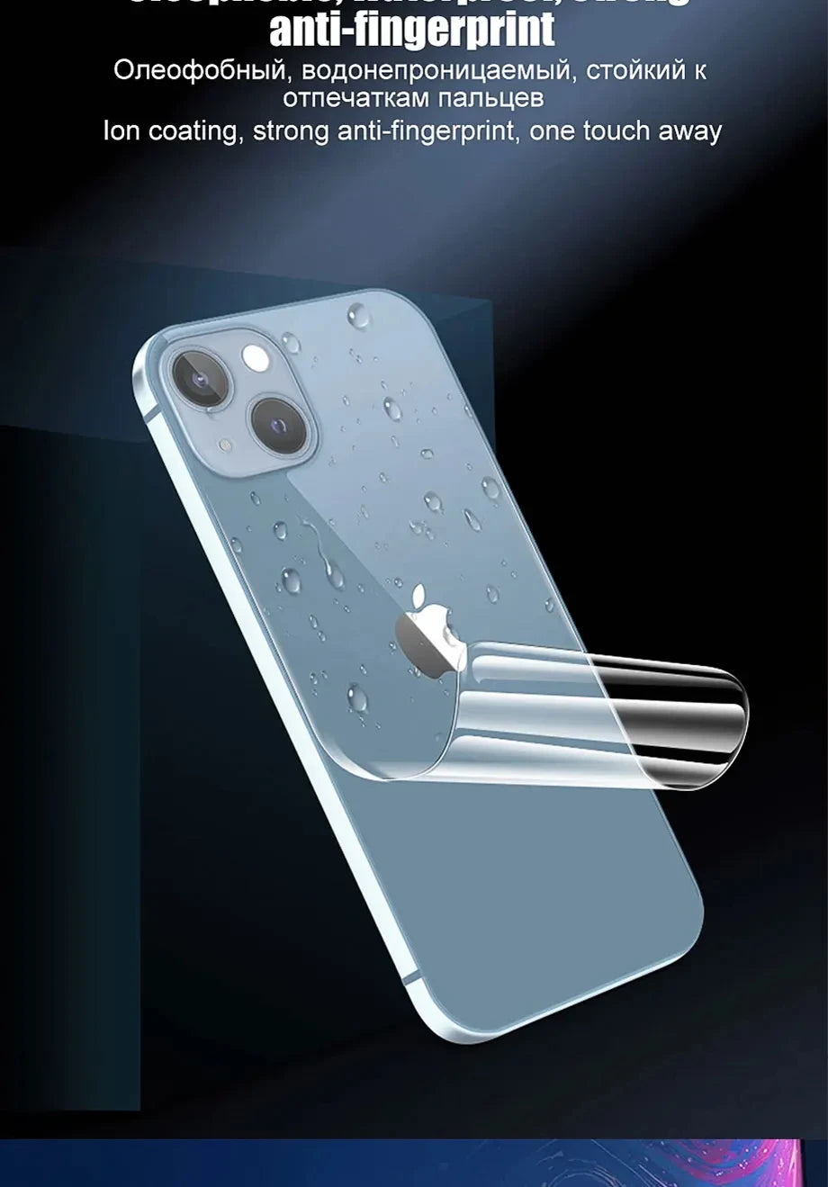 4PCS Hydrogel Film For iPhone 11 12 13 14 15 16 Pro Max Screen Protectors For iPhone 14 15 16 Plus 11 12 13 Back Film Not Glass